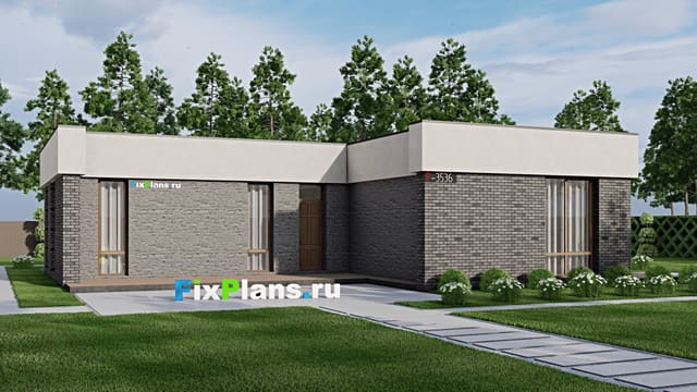 Одноэтажный дом F-3536