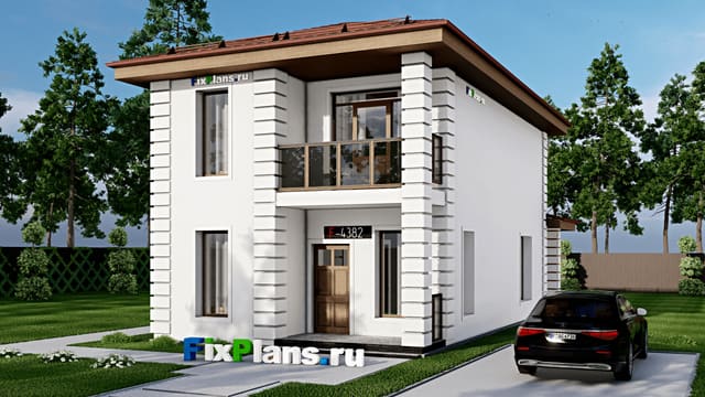 Двухэтажный дом F-4382