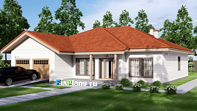 Одноэтажный дом F-16343