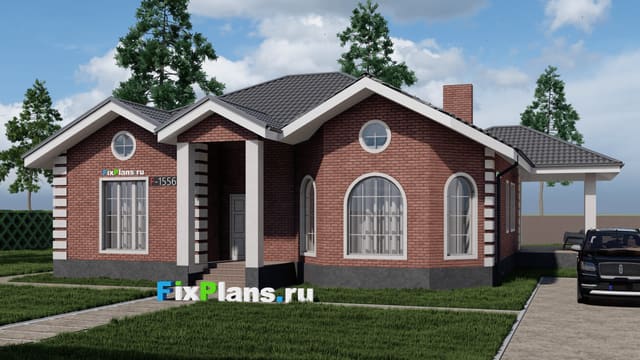 Одноэтажный дом F - 1556